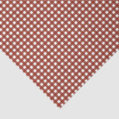 Papier Mousseline En vichy rouge et blanc (Détail)
