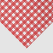 Papier Mousseline En vichy rouge et blanc (Détail)