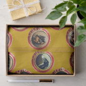 PAPIER MOUSSELINE ENAMÉRIQUES VICTORIENNES /PORTRAITS DE CHIEN MINIA (Cadeau)