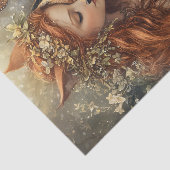 Papier Mousseline Enchanted Fox Fairy With Butterfly Decoupage (Détail)