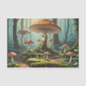 Papier Mousseline Enchanted Mushroom Forest (Recto)