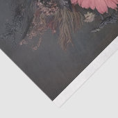 Papier Mousseline Enchanted Noir - Découpage de déesse de fleurs got (Détail)