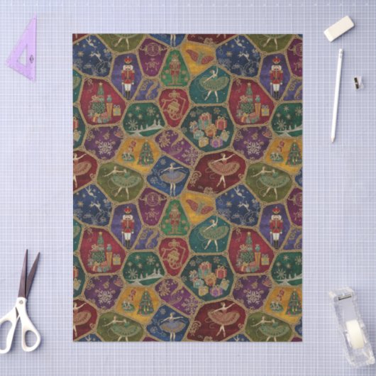 Papier Mousseline Enchanted Nutcracker Ballet Christmas (Artisanat)