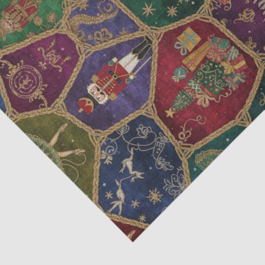 Papier Mousseline Enchanted Nutcracker Ballet Christmas (Détail)