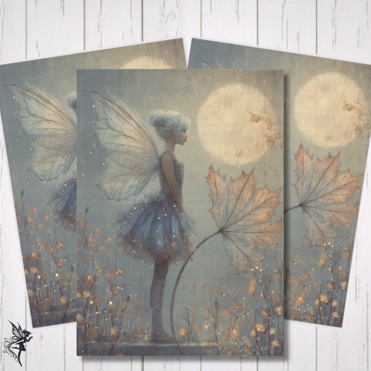 Papier Mousseline Enchanted Twilight Fairy Watercolor Fantasy