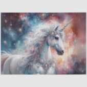 Papier Mousseline Enchanted Unicorn Under the Stars Decoupage  (Recto)