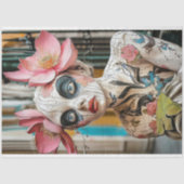 Papier Mousseline Enchanter Gothique Gargoyle Floral Crown Découpage (Recto)