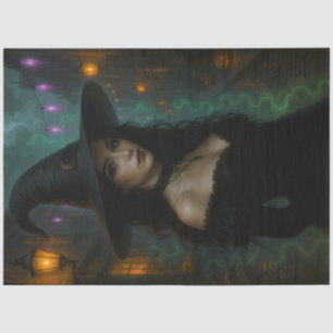 Papier Mousseline Enchanter sorcière gothique dans Midnight Street