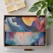 Papier Mousseline Encre Abstraite d'alcool (Cadeau)