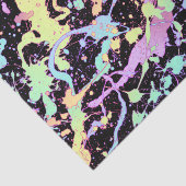 Papier Mousseline encre arc-en-ciel extrême : (Détail)