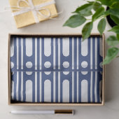 Papier Mousseline Encre Bleu 2 Incrustation d'Os Points Bordure Déco (Cadeau)