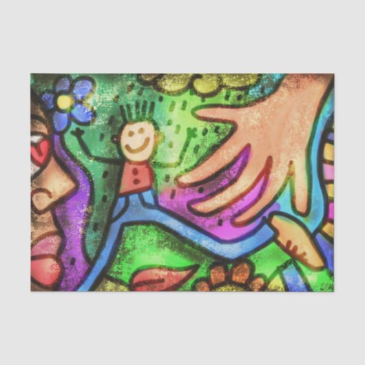 Papier Mousseline Enfant Art (Recto)
