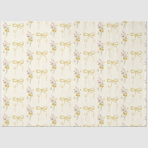 Papier Mousseline Enfant jaune fleur sauvage en fleurs