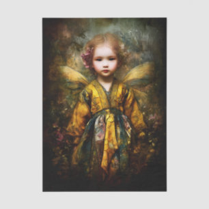 Papier Mousseline Enfant Magique Blonde Mignonne Fée EG6L Découpage