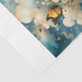 Papier Mousseline Enfant mignon dans une prairie printanière avec pa (Détail)