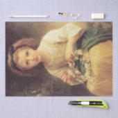 Papier Mousseline Enfant tressant une couronne par W.A. Bouguereau (Artisanat)