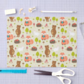Papier Mousseline Enfants Bonne Matin Forêt Animaux Renard ours Lapi (Artisanat)