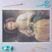 Papier Mousseline Enfants brassant une couronne, Bouguereau (Artisanat)