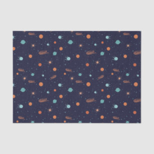 Papier Mousseline Enfants Espace Profond Tir Stars Planètes Trous No