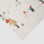 Papier Mousseline Enfants et snowmen (Détail)