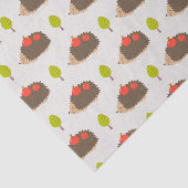 Papier Mousseline Enfants Joli Hérisson transportant des pommes sour (Détail)