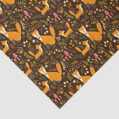 Papier Mousseline Enfants Jote Forêt Fox Famille Fleurs de champigno (Détail)