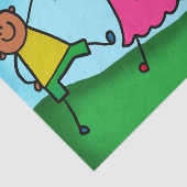 Papier Mousseline Enfants jouant (Détail)