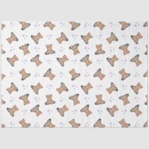 Papier Mousseline Enfants mignons Highland Cow Barnyard Anniversaire