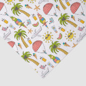 Papier Mousseline Enfants Vacances Tropicales (Détail)