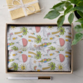 Papier Mousseline Enfants Vacances Tropicales (Cadeau)