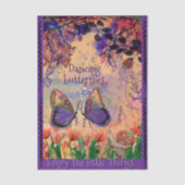 Papier Mousseline Enjoy the Little Things Butterfly Whimsical  (Recto)