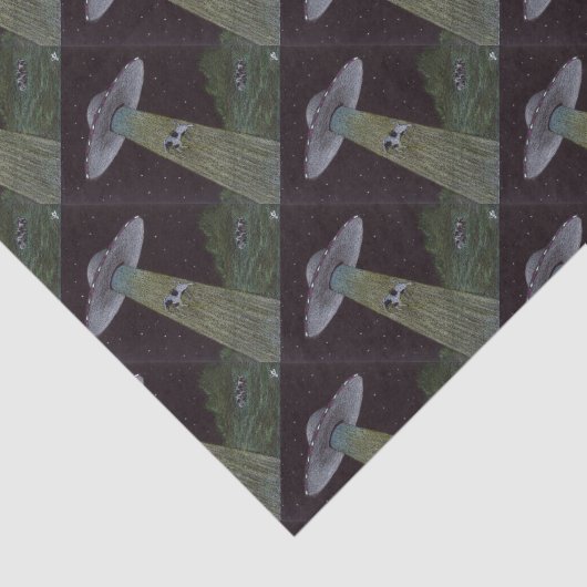 Papier Mousseline Enlèvement d'Aliens (Détail)