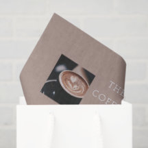 Enseigne commerciale de café artisanal chaleureux