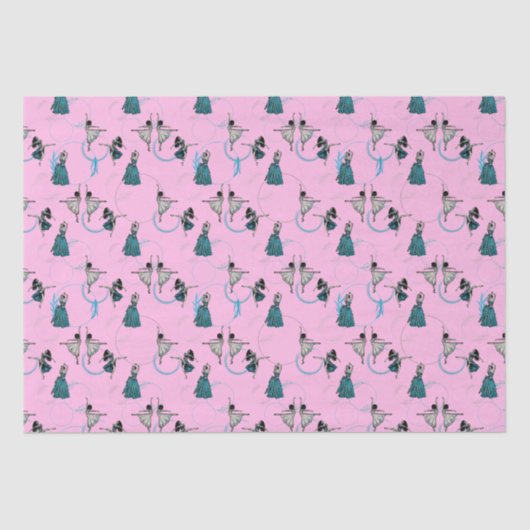 Papier Mousseline Ensemble cadeau de danseurs modernes (Recto)