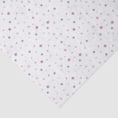 Papier Mousseline Ensemble de 3 mini-étoiles et cœurs rose pâle et s (Détail)