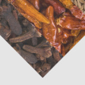 Papier Mousseline Ensemble de collages d'épices et d'ingrédients ali (Détail)