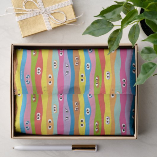 Papier Mousseline Ensemble Motif des yeux (Cadeau)