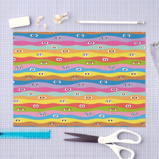 Papier Mousseline Ensemble Motif des yeux (Artisanat)