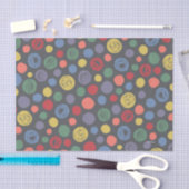Papier Mousseline Ensemble Polka Motif (Artisanat)