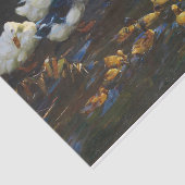 Papier Mousseline Enten mit Kuken Im Wasser par Alexander Koester (Détail)