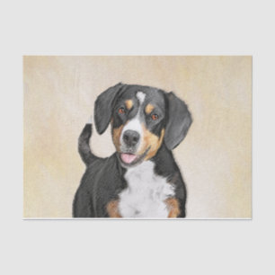 Papier Mousseline Entlebucher Mountain Dog Peinture - Art original