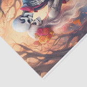 Papier Mousseline Entouré d'Amour Éternel, Firey Gothic Love (Détail)