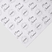 Papier Mousseline Entreprise Ajouter un logo personnalisé Joyeux Noë (Détail)