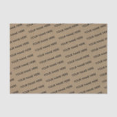 Papier Mousseline Entreprise Nom Emballage Marqué Entreprise Kraft (Recto)