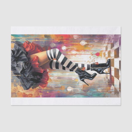Papier Mousseline Entrer dans mon but8 (Recto)