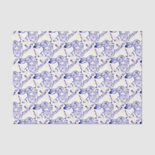 Papier Mousseline Enveloppe cadeau lapin bleu bébé lapin lapin