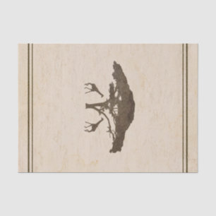 Papier Mousseline Enveloppe de cadeau faite sur commande de safari