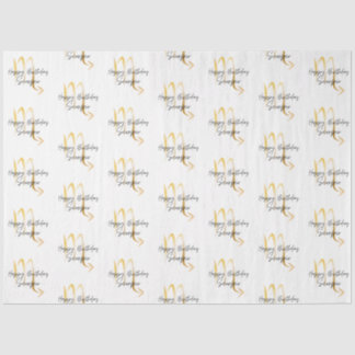 Papier Mousseline Enveloppement d'anniversaire de Scorpio