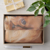 Papier Mousseline Épagneul Cavalier King Charles Ruby (Cadeau)