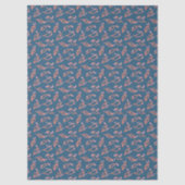 Papier Mousseline Éparpillés - Turquoise (Recto)
